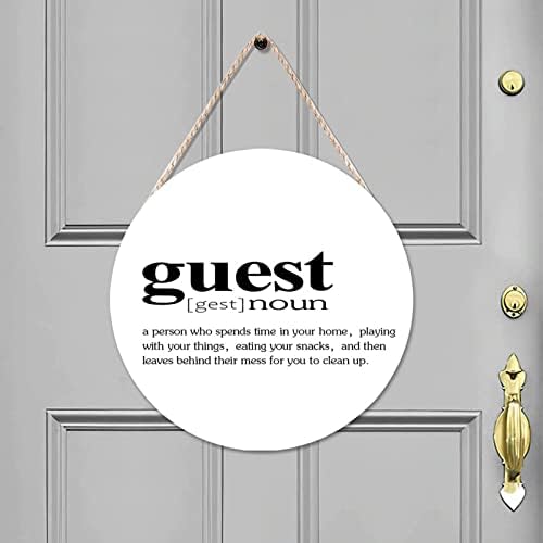 Ditooms 10x10in Wooden Hanging Sign Wall Decor