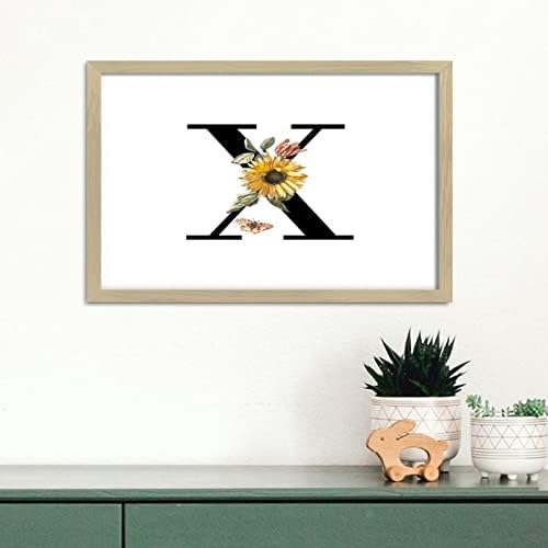 Nintydays Farmhouse Wood Framed Printed Sign X Wall Decor 8x12