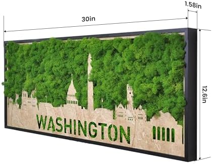 ETICIAN Moss City Wall Art Decor Sign
