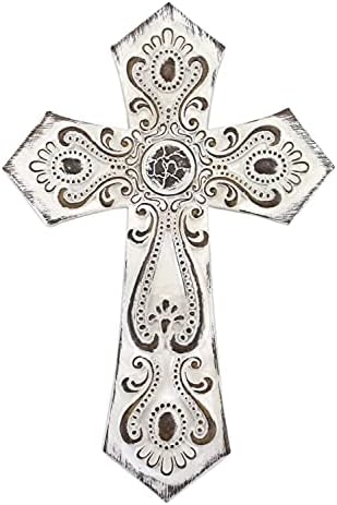 Comfy Hour Faith and Hope White Totem Wall Cross