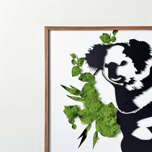 ETICIAN Metal Art Koala Wall Pediment Decor