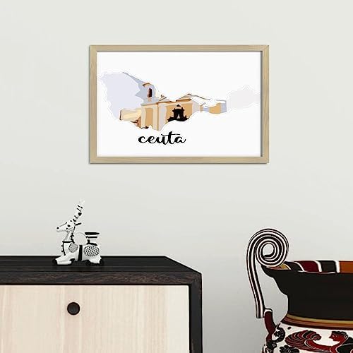 Modern Framed Wooden Sign for Home Decor