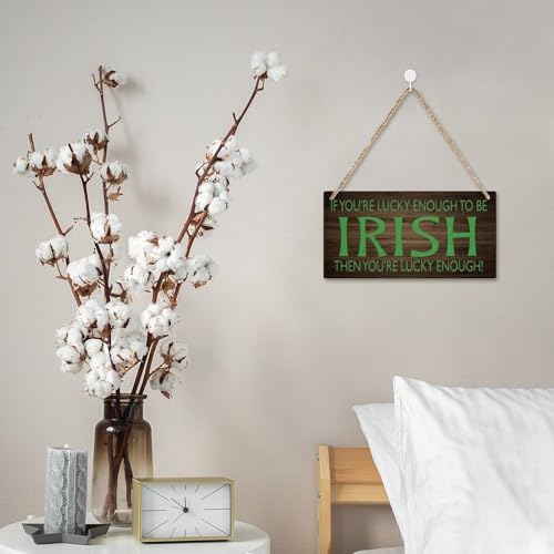 Penzedu Irish Luck Wooden Wall Sign 12x6