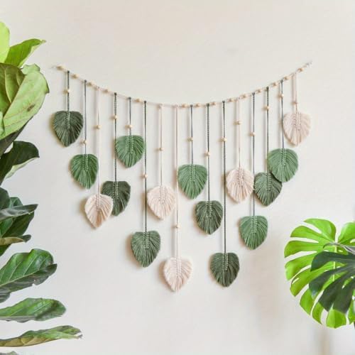 Kaket Boho Leaves Garland Wall Art Decor