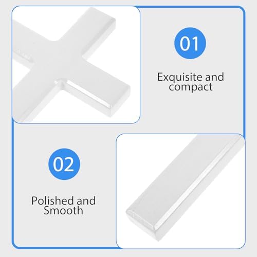 BESTOYARD White Wall Cross for Home Church Decor