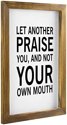 Elvoes Rustic Farmhouse Wall Decor Sign 8x12