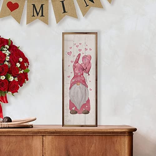 Gnome Hearts Whitewash Wall Decor Sign by Kendrick Home