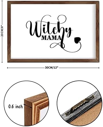 Christmas Farmhouse Decor Witchy Mama Wall Sign 8x12