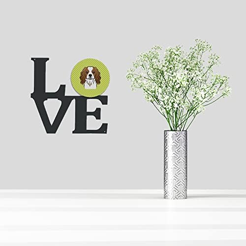 Carolines Treasures Checkerboard Love Metal Wall Art