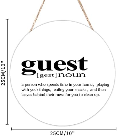 Ditooms 10x10in Wooden Hanging Sign Wall Decor