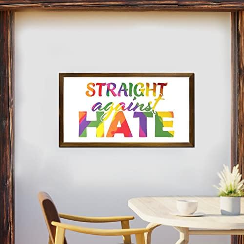 LGBTQ Pride Wood Wall Sign 12x22 Inches