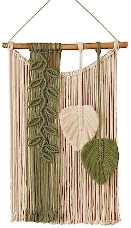 Macrame Wall Hanging with Tassel Decor