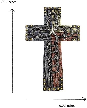 Comfy Hour 9 Resin Wall Cross - Faith Hope Decor