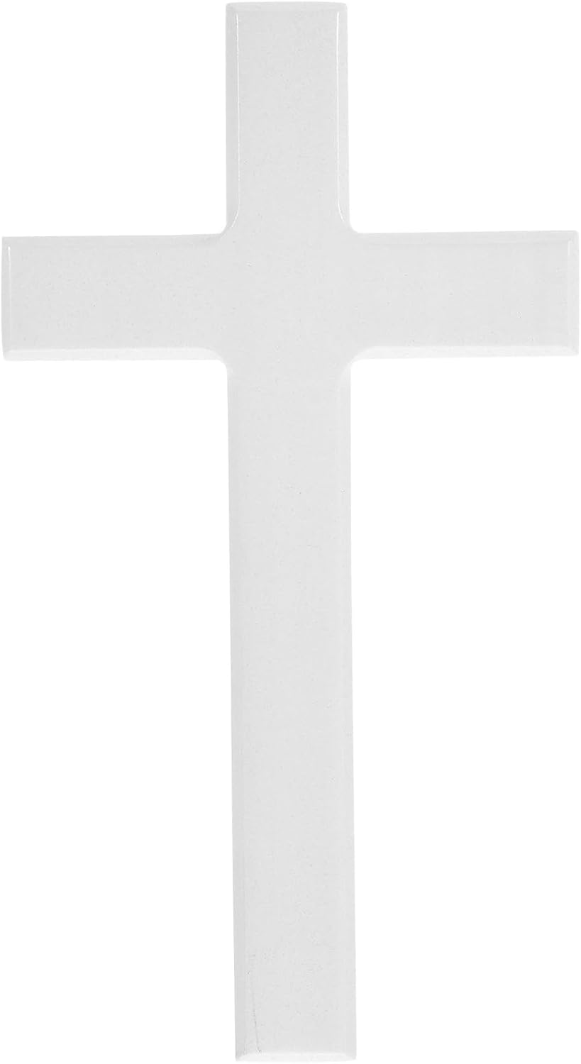 BESTOYARD White Wall Cross for Home Church Decor