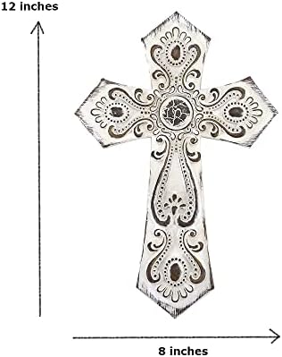 Comfy Hour Faith and Hope White Totem Wall Cross