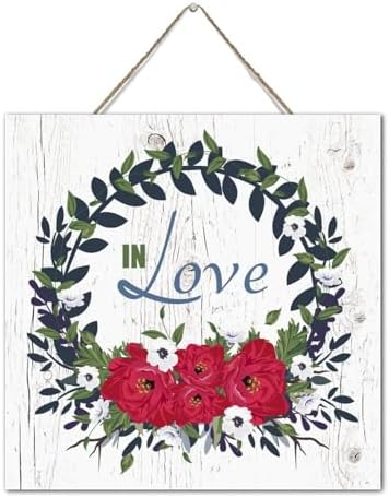 Autravelco Rustic Wooden Wall Sign 12x12 Inch