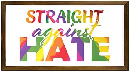 LGBTQ Pride Wood Wall Sign 12x22 Inches