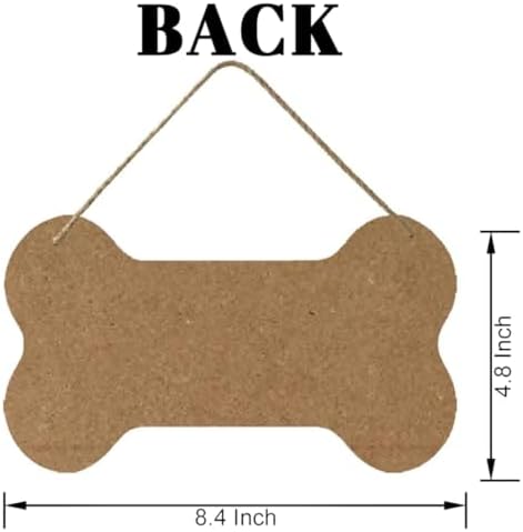 Personalized Dog Bone Wood Sign with Custom Name or Image