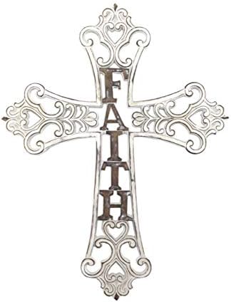 Comfy Hour Faith and Hope Cross Wall Decor 14 Resin