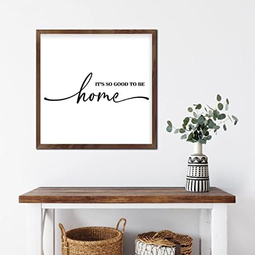 Rustic Framed Wood Sign Its So Good to Be Home