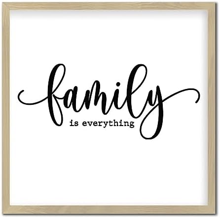 Family Is Everything Wood Framed Wall Sign