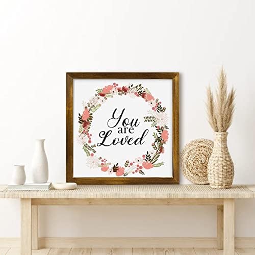 Farmhouse Rustic Wood Frame Sign You Are Loved
