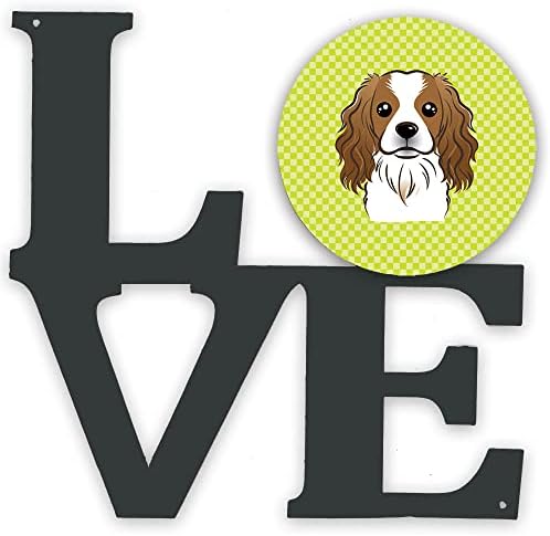 Carolines Treasures Checkerboard Love Metal Wall Art