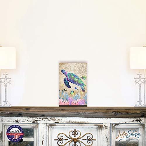 LifeSong Milestones Sea Turtle Wall Decor Hanging Sign 1
