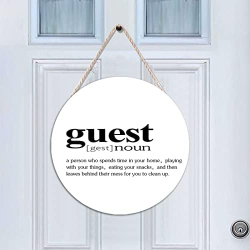 Ditooms 10x10in Wooden Hanging Sign Wall Decor