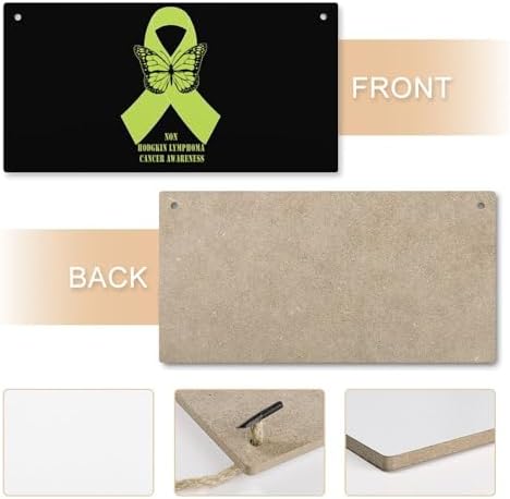 Non Hodgkin Lymphoma Awareness Wooden Wall Hanging Decor
