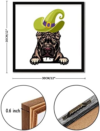 Framed Wood Sign Halloween Decor 12x12