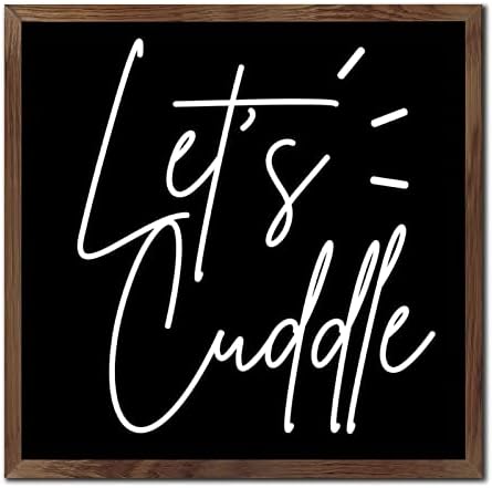 Rustic Wood Framed Sign 12x12in Wall Decor
