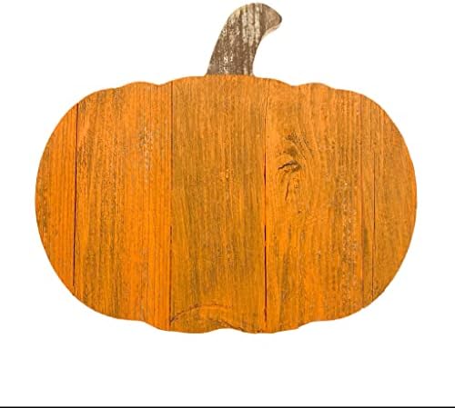 Rustic Farmhouse Wood Pumpkin Wall Decor 12 Inch