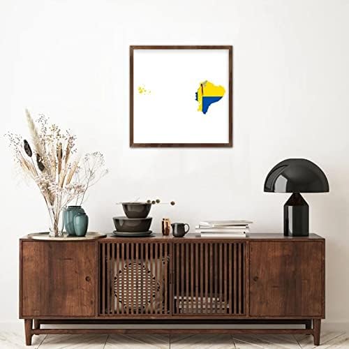 Ecuador Wood Wall Sign 7 Inch Rustic Decor