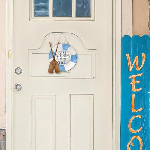 MOTERMATE Lake Life Decor Sign 12x12 Inch