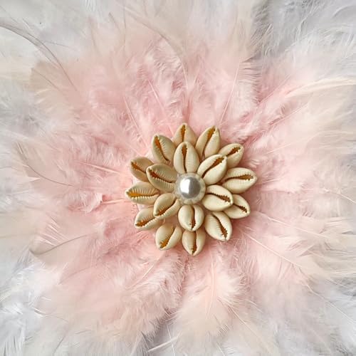 Teinopalpus Juju Hat Wall Decor Pink White Feathers