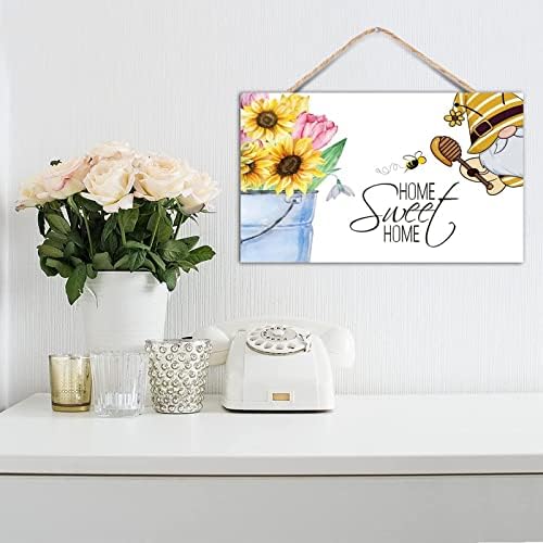 Summer Gnomes Wood Sign Welcome Decor Farmhouse Wall Decor