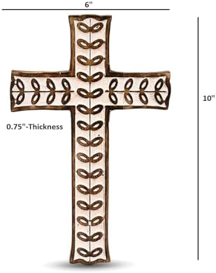Mahasu Cross Mango Wood Handmade Wall Decor
