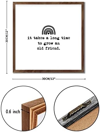 Friendship Quotes Wood Sign for Home Decor and Gifts