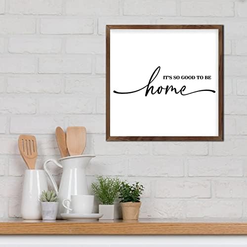Rustic Framed Wood Sign Its So Good to Be Home