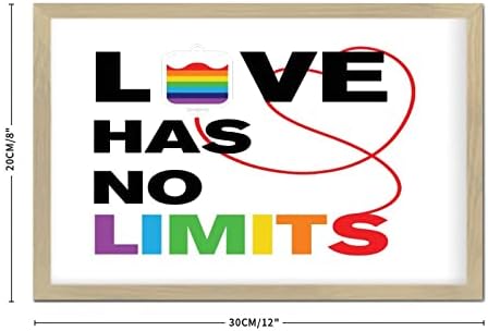 Love Has No Limits Wooden Wall Decor Sign 8x12in