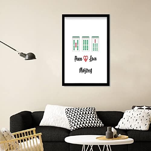 Mahjong Tiles Wall Art 8x12in Framed Display