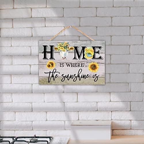 TEANFUN Wooden Wall Sign with Funny Message 8x12 Inch