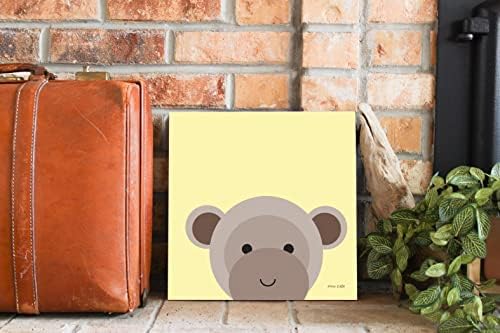 Cuddly Brown Monkey Wall Decor Wooden Plaque