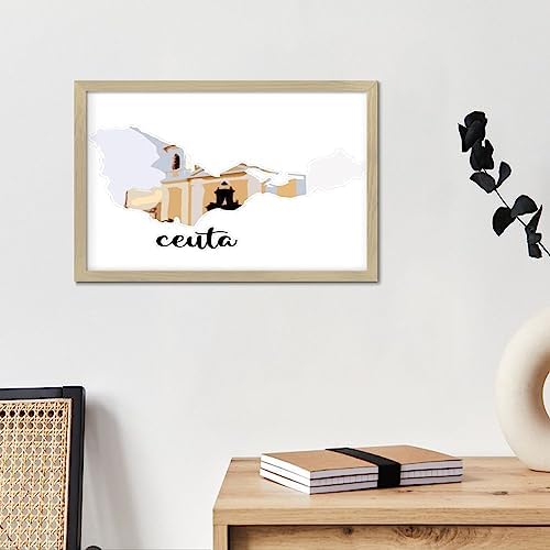Modern Framed Wooden Sign for Home Decor
