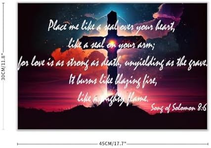 Place Me Like A Seal Over Your Heart Wooden Plaque Sign