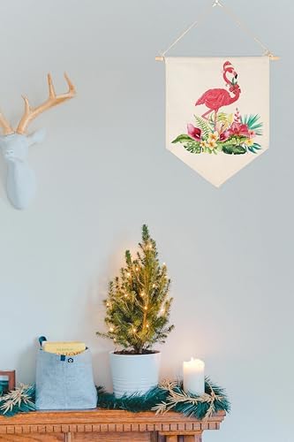 Pink Flamingo Decorative Banner for Indoor Home Use