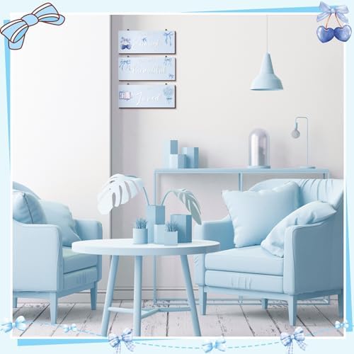 RattanView 3 Pcs Coquette Bow Wall Art Prints 1