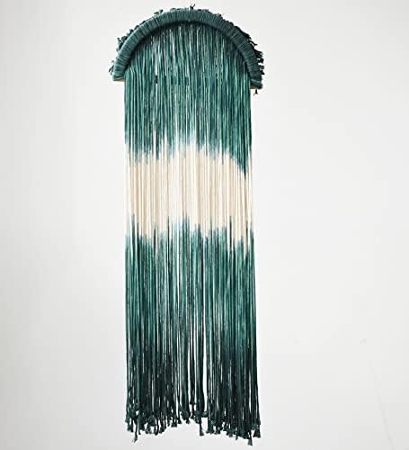 Flber Boho Macrame Wall Hanging Green Decor