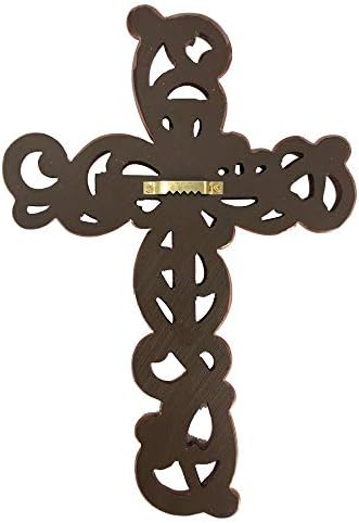 Comfy Hour Faith and Hope Wall Hanging Cross in Rose Gold